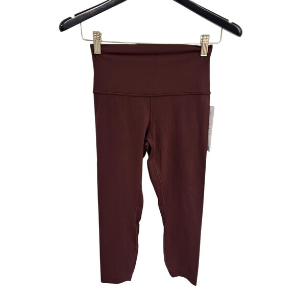 Lululemon Align High Rise Crop 23” Leggings Lava Cake New with tags size 6 - Picture 3 of 8